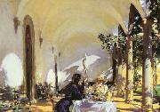 Breakfast in  the Loggia John Singer Sargent